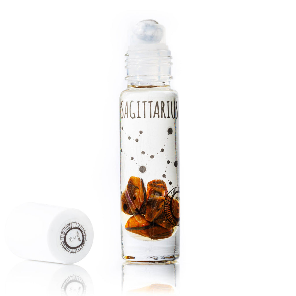 Sagittarius Roller - Little Shop of Oils Essential Oils Crystal Gemstone Infused Apothecary